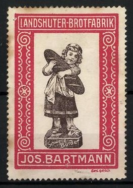 Reklamemarke landshuter - reklamemarke,
