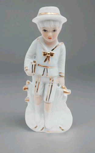 Porzellanfigur junge mit - junge,