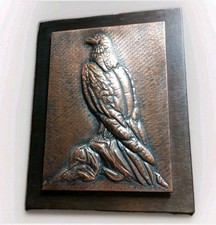 Kupferbild Auf Holz Vogel