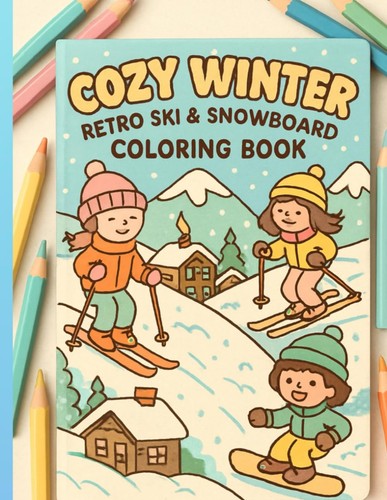 Cozy winter retro ski - cozy,