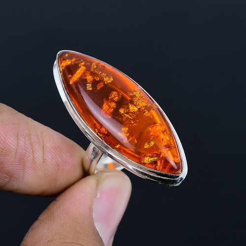 Gelber bernstein marquise - gelber,