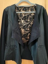 Damen Only Kunstleder Blaserjacke Gr: M