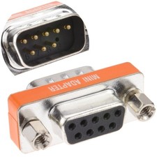 9 Polig Serie RS232 Stecker Auf Buchse Null Sockel Konverter Adapter