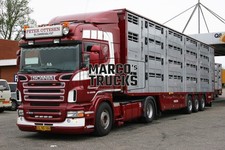 LKW Foto Scania R500 Viehtransporter Dänemark rot PETER OTTESEN BLOMMENLY #i9jn