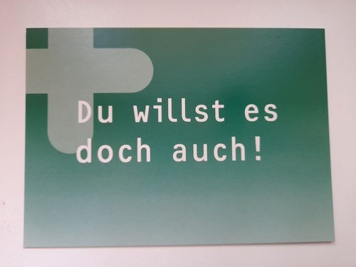 Alte werbekarte plus - -, du