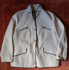 Leichte Damen Steppjacke von Gelco, Gr. 46, Weiß, Ecru, Beige Polyester 