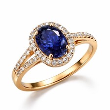 Saphirring ( 1,70 ct) 14K Gold