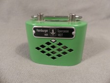 Spardose  Hamburger Sparcasse von 1827 - grün - vintage - mit Schlüssel