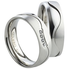 Ring Ehering Freundschafts- Partner- Verlobungsringe Edelstahl Silber + Gravur