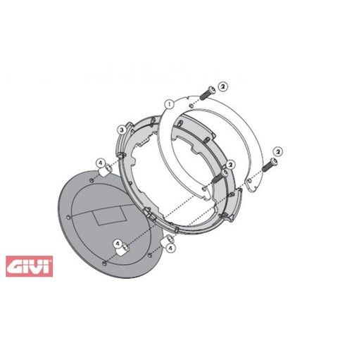 Givi bf05 tanklock befestigung - bf05,