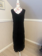 Ana Alcazar, Maxikleid, Größe: 42, Schwarz, zweilagig, breite Träger,