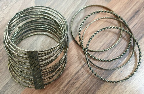 Armreifen set gold bronze - set, wie