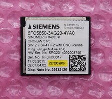 Siemens Sinumerik 840D SL / 6FC5850-3XG23-4YA0 / CNC-Software 31-5