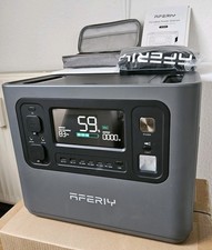 AFERIY P110-D 1200W Tragbare Powerstation, 960Wh LiFePO4 & 1,2h Schnellladung