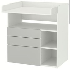 Wickeltisch Weiß Grau