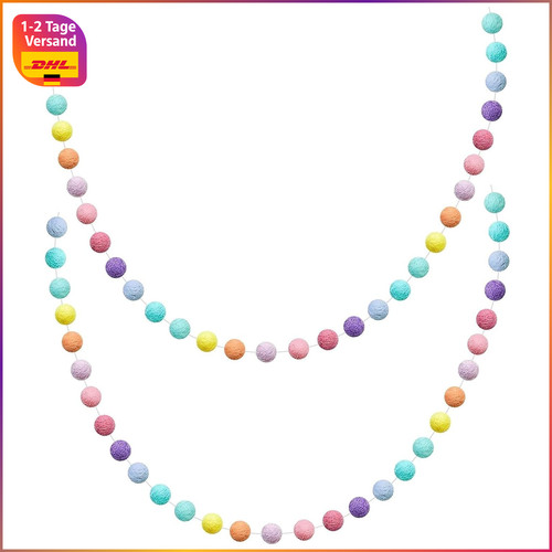 Pompom girlande stück bunte - pompom,