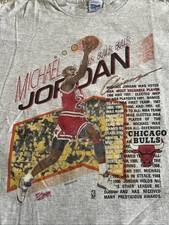 Michael Jordan Chicago Bulls Salem T-Shirt Grau Größe XL Retro 1997