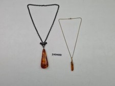 2x Bernstein-Kette natürlich 13g Mode Accessoire Schmuck Fashion #249400