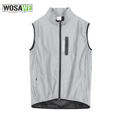 WOSAWE Voll Reflektierend Fahrradweste Warnweste Fahrrad Night Glowing Jacke MTB