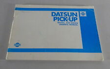 Betriebsanleitung Nissan / Datsun Pickup Typ 720 Stand 1979-1985