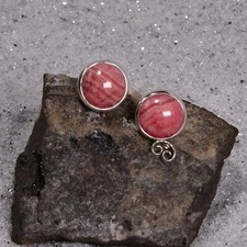 Rhodochrosit Ohrring, 925er