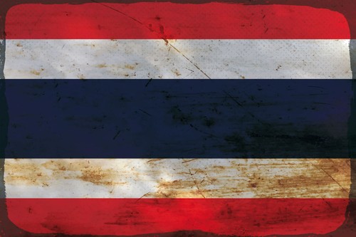 Blechschild 18x12 thailand - 18x12,