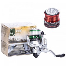Angelrolle Bespult Forellenrolle mit Schnur 2 Aluspulen Spinnrolle Zite Fishing