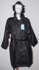 TOP  Vintage Regenmantel + Regenmütze + Gürtel Regen Mantel Jacke 44-46 / L-XL