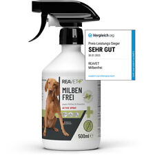 REAVET Milben-Spray für Hunde Katzen & Pferde 500ml Antimilbenspray