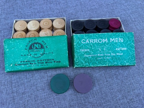 Vintage carrom men spielsteine - men,
