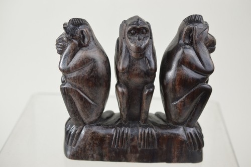 Handgeschnitzte hartholz figur - hartholz,