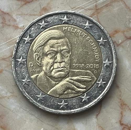 Euro münze 2018 helmut - 2,