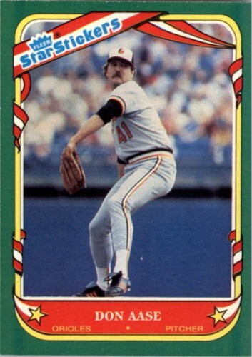 A6739 1987 fleer - star, sticker