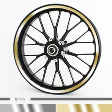 Chrom Felgenrandaufkleber 9 mm