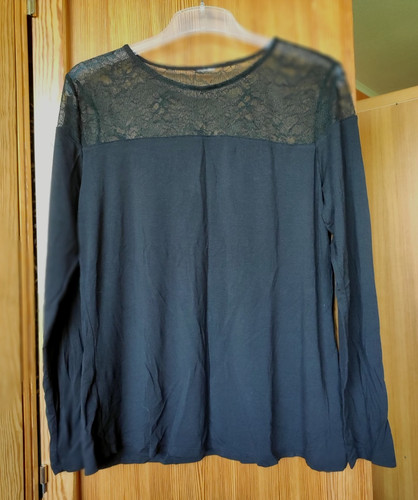 Shirt schwarz langarm - t-shirt,, schwarz,