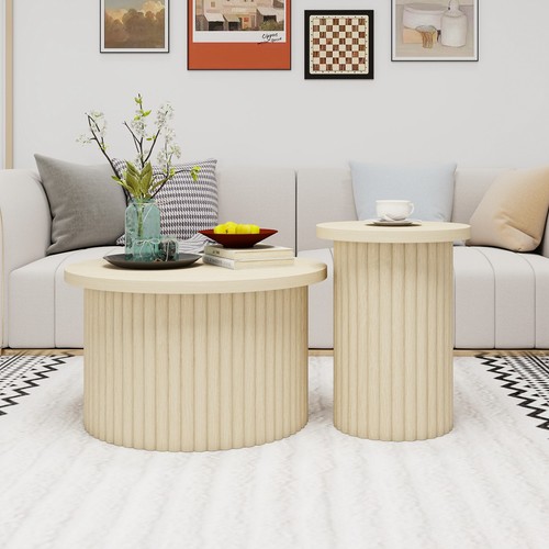 2er rund couchtisch - rund, couchtisch-set