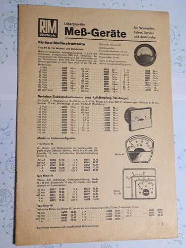 Radio rim münchen kurzkatalog - radio-rim,