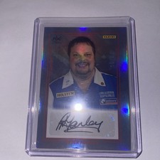 2025 PDC Premier League Darts Autograph Legends Peter Manley Red Parallel /50