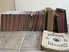 große Schellack Platten Schallplatten Sammlung Auflösung 270Stk. für Grammophon 