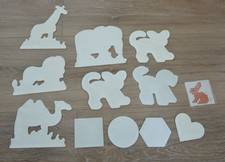 12 Stiftplatten u.a. von Hama für die Mini-Bügelperlen, Herz, Giraffe, Katze...
