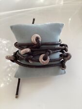 Marjana von Berlepsch Leder Armband braun silber