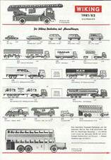 Katalog Wiking 1981/82 Modellautos in 1:87