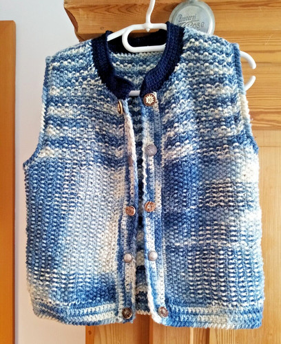 Strickweste handgestrickt - strickweste,
