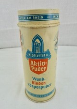 Blechdose Spardose Klosterfrau Aktiv Puder 1930er Jahre