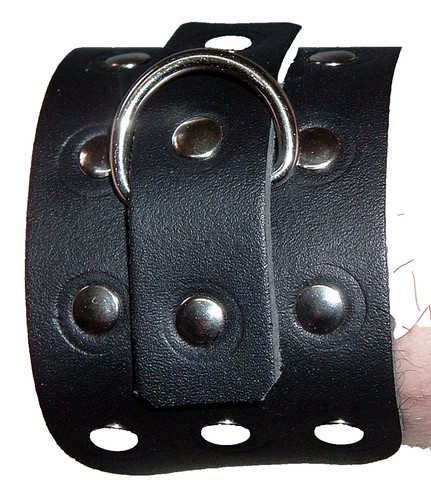 Leder armbänder schwarz - 2,