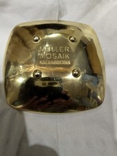 MÜLLER MOSAIK KRESSBRONN. Schale aus Messing Mosaik Schwarz/Gold. Edle Optik.
