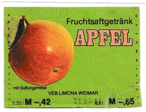 Original ddr veb limona weimar - original,