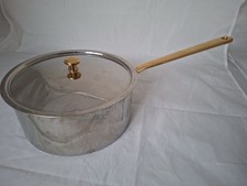 Spring Goldstar Sauteuse 20 cm Edelstahl mit Deckel – vergoldeter Griff Schweiz