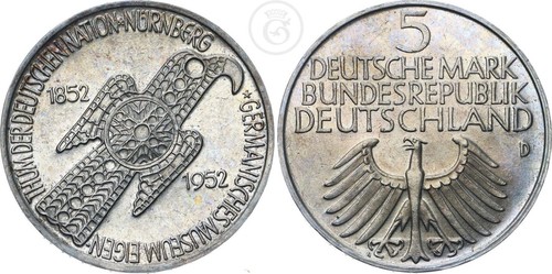 Deutschland brd 1952 d - 1952,