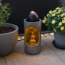 Buddha-Figur Solarbrunnen für